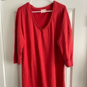 Orange sporty maternity dress super cute